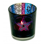 T-Lite Holder Pentacle Glass